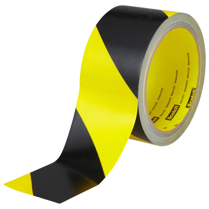 Ruban de marquage des risques 3M™ 5702, noir/jaune, 50 mm x 33 m, 0,14 mm | Paquet (1 rouleau)