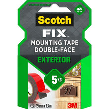 Ruban de montage extérieur double face Scotch-FIX™ 411-1915-P, 19 mm x 1,5 m, 1 rouleau/paquet | Paquet (1 rouleau)
