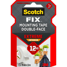 Ruban de montage intérieur double face Scotch-FIX™ Extreme PGS05-1918-P, 19 mm x 1,8 m, 1 rouleau/paquet | Paquet (1 rouleau)