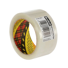 Scotch® PP verpakkingstape 309, transparant, 50 mm x 66 m, 0,05 mm, met barcode | Pak (1 rol)