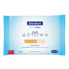 Sterillium® 2 in 1 doekjes | Pak (15 stuks)