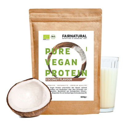 Poudre de protéine vegan bio noix de coco sans soja